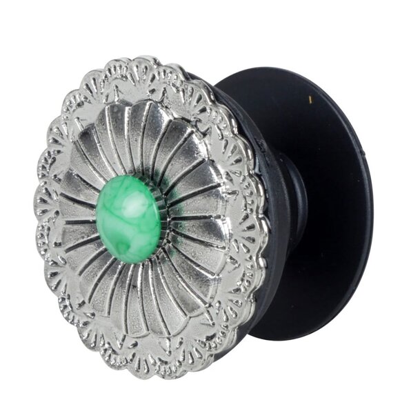 Myra Prestore Silver and Turquoise Phone Socket Kickstand - New - Picture 1 of 6